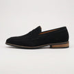 Men's elegant suede summer slip-on loafers by FJØRNA, showcasing stylish men's shoes with a sleek slip-on design and soft suede material.