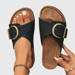 FJØRNA women's orthopedic sandals with buckle adjustable strap, cushioned sole and supportive design for comfortable wear.