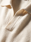 Cashmere Polo Sweater Men Long Sleeve Collared Regular Fit