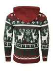 Giulia | Women's Fair Isle Reindeer Hooded Christmas Sweater