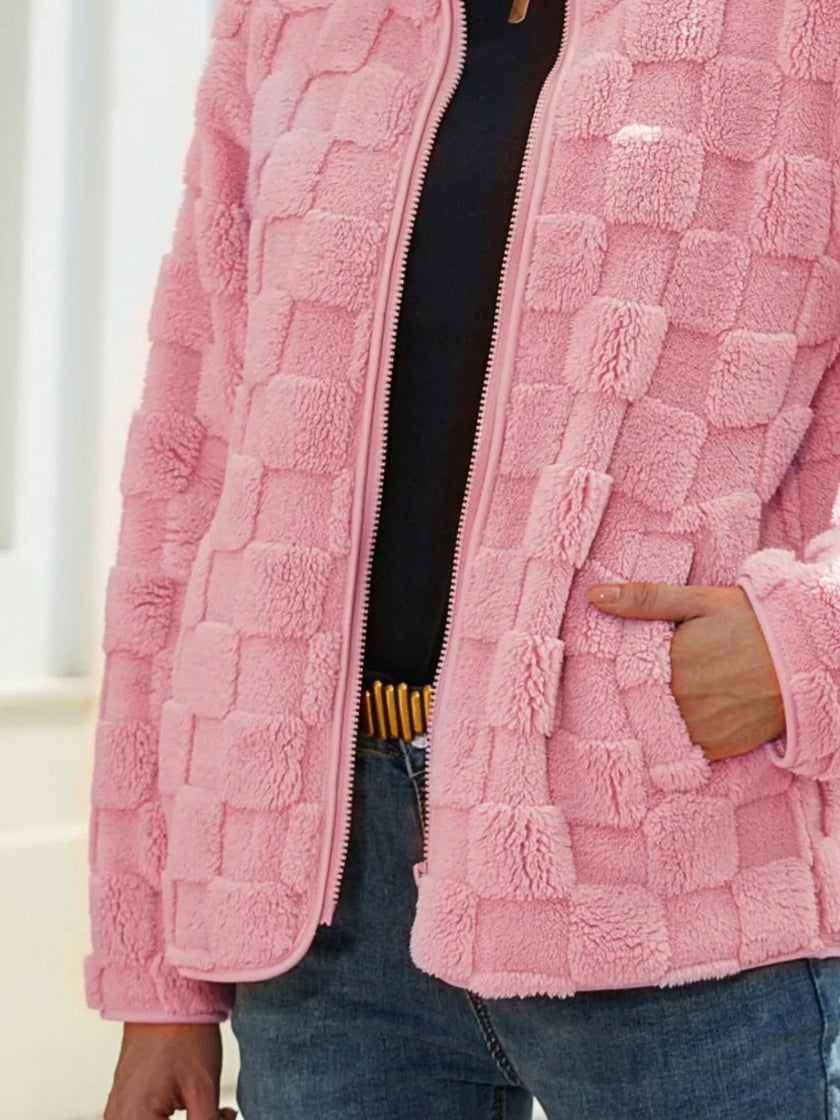 Carin | Women's Zip-Up Sherpa Jacket with Pockets