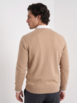 Cashmere Sweater Men V-Neck Slim Fit Long Sleeve