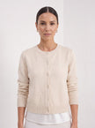 Cardigan Women Short Tailored Button Knit Old Money
