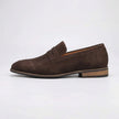 Men's FJØRNA suede summer slip-on loafers, elegant men's shoes with a sleek design and comfortable fit.