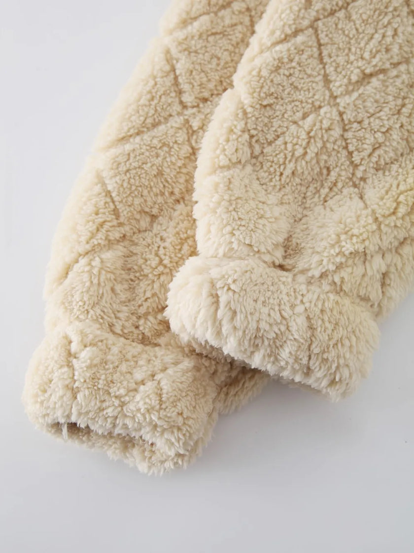 Birgit | Women's Zip-Up Sherpa Jacket with Pockets