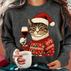 Ugly Christmas Sweater Tacky Novelty Graphic Crew Neck Knit Holiday Jumper | Roberta