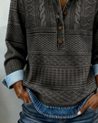 Dolores | Women's Elegant Button-Front Sweatshirt Pullover