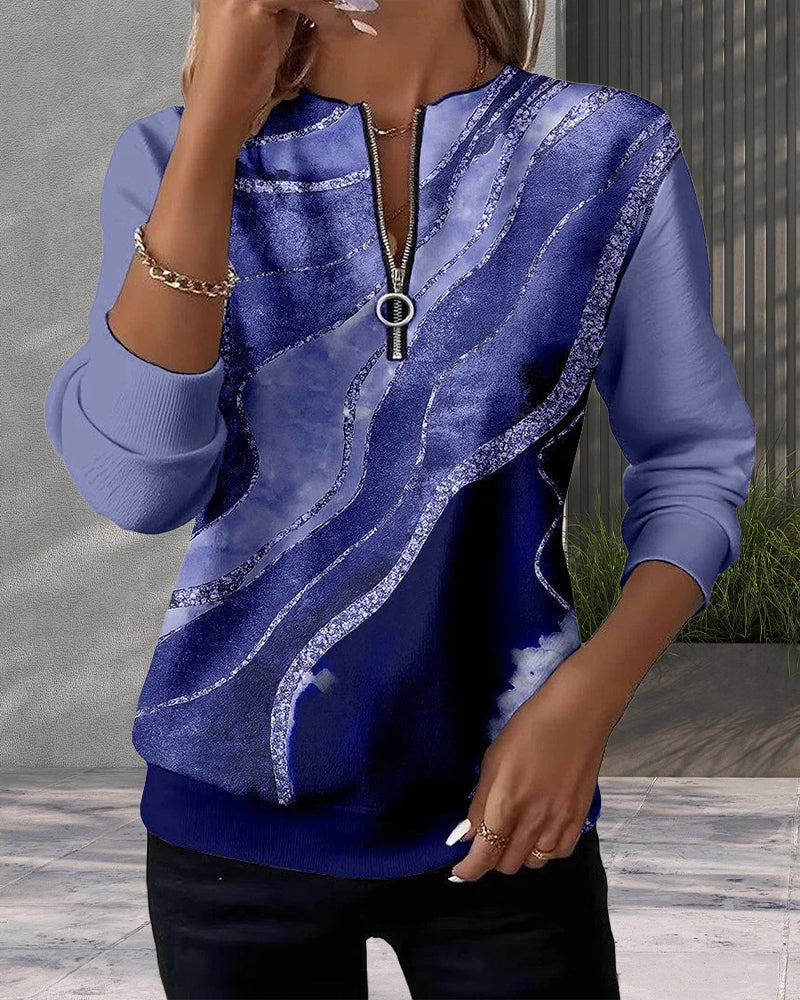 Half-Zip | Women's Vintage Zip-Up Sweatshirt Pullover