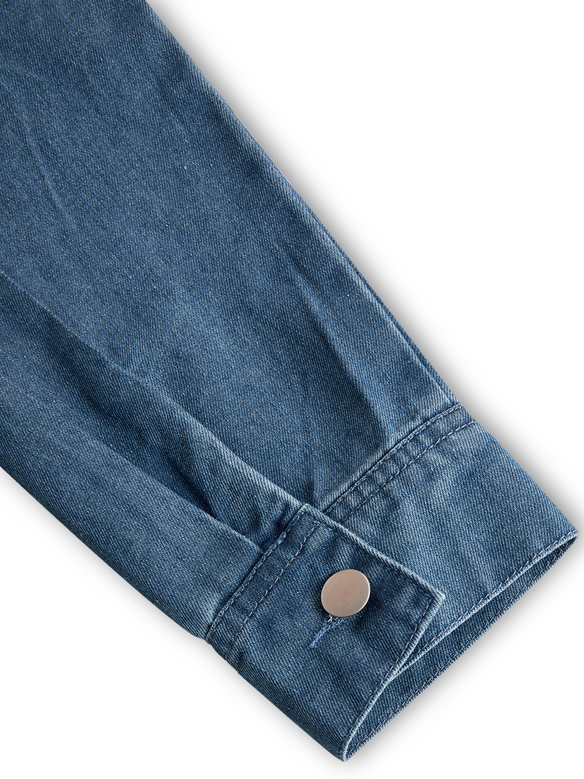 FJØRNA women's casual loose retro denim jumpsuit with hood, zipper front, long sleeves, and pockets, stylish and comfortable pants.