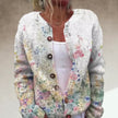 Lila | Women's Cozy Floral Print Open-Front Cardigan with Elegant for Casual