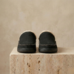 Men's soft slip-on slippers by FJØRNA, cozy house shoes with plush interior and comfortable design for relaxed indoor wear.