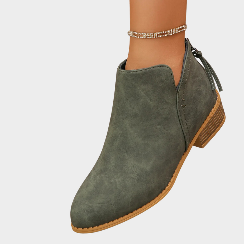 Oakley | Women's Low Heel Ankle Boots with Comfortable Casual Everyday Walking