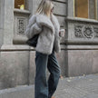 Faux Fur Coat Women Lined Winter