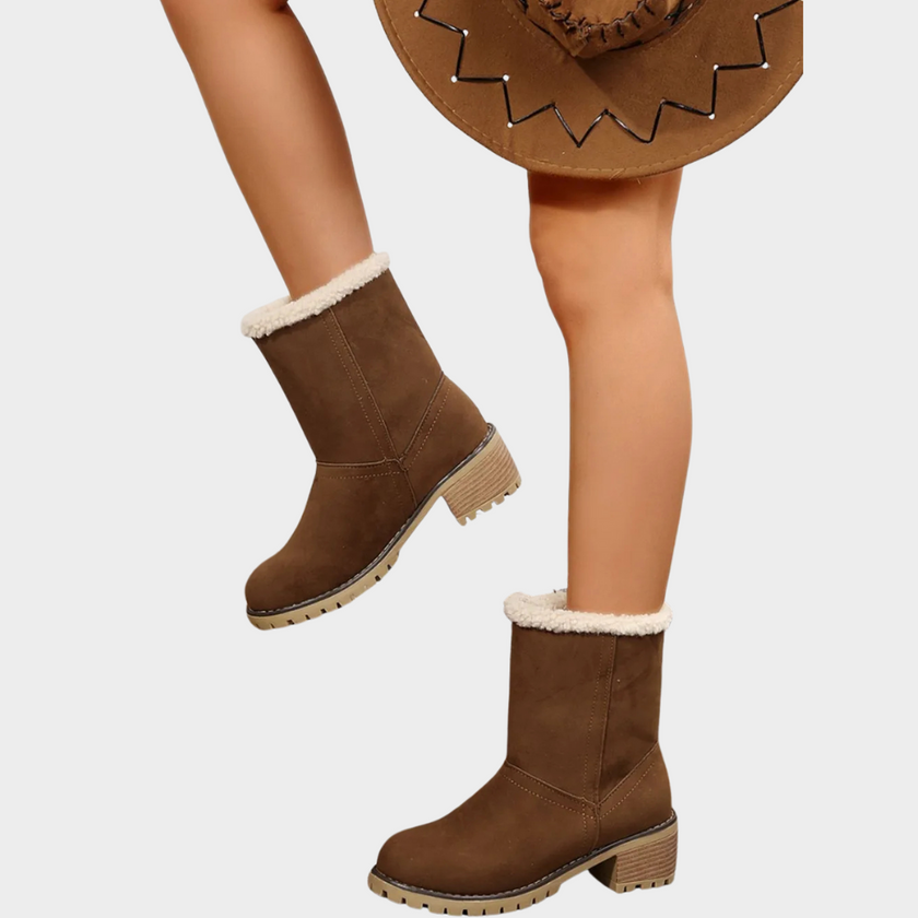 Brynn | Women's Mid Heel Winter Boots with Comfortable Casual Everyday Walking