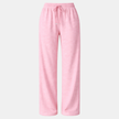 FJØRNA women's wide-leg drawstring lounge trousers, loose pull-on pants with relaxed fit and comfortable waistband.