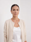 Cardigan Women Short Tailored Button Knit Old Money