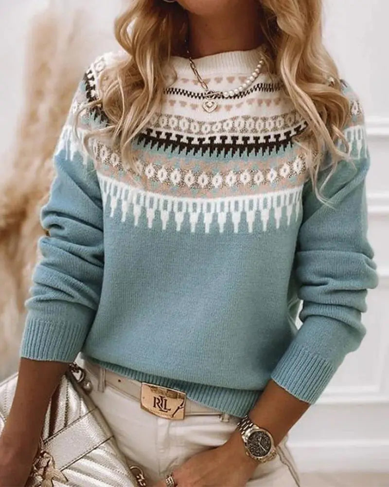 Saskia | Women's Relaxed-Fit Knit Sweater with Cozy Breathable Knit for Casual