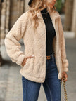 Birgit | Women's Zip-Up Sherpa Jacket with Pockets