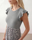Animal Print Maxi Dress Women A-Line Cap Sleeve Round Neck