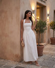 Halter Maxi Dress Women, Basque Waist Open Back A-Line Formal Occasion