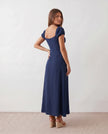 Maxi Dress Women Sweetheart Corset A-Line Wedding Guest