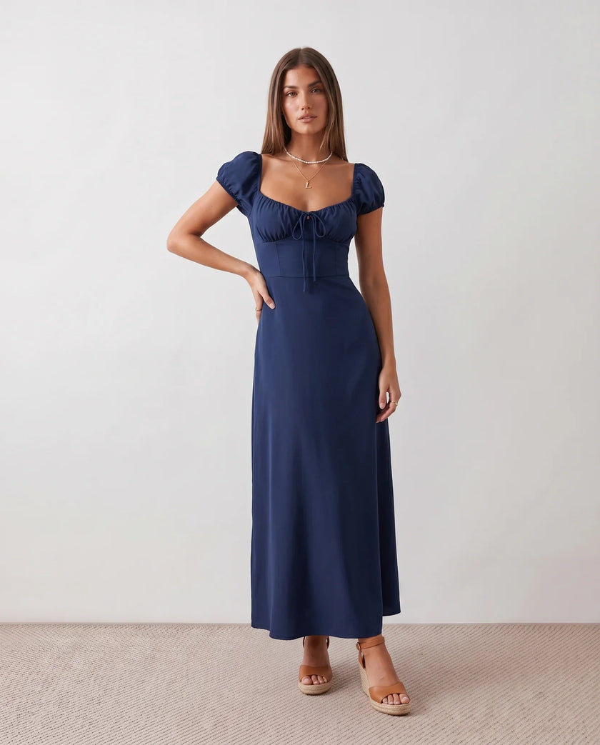 Maxi Dress Women Sweetheart Corset A-Line Wedding Guest