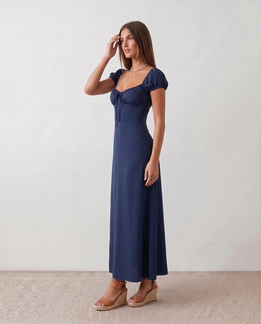 Maxi Dress Women Sweetheart Corset A-Line Wedding Guest