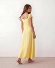 Maxi Dress Women Sweetheart Corset A-Line Wedding Guest