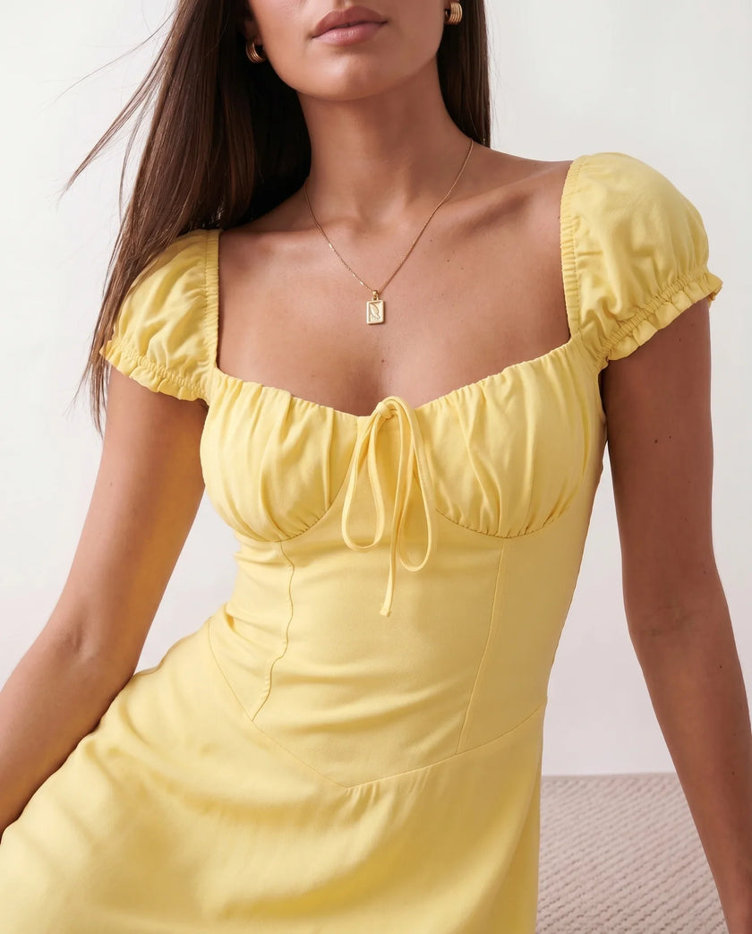 Maxi Dress Women Sweetheart Corset A-Line Wedding Guest