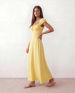 Maxi Dress Women Sweetheart Corset A-Line Wedding Guest