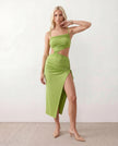 Midi Dress Women Party Spaghetti Strap Backless High-Low