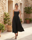 Wedding Guest Midi Dress Women Square Neck Corset Low Back