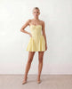 Halter Mini Dress Women Sweetheart Neck Corset Backless Party