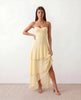Maxi Dress Women, Wedding Guest Sweetheart Corset Chiffon Spaghetti Strap