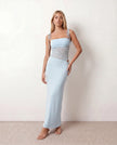 Lace Maxi Dress Women Square Neck Open Back Cocktail