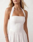 Mini Dress Women Cocktail Halter Backless Corset