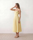 Cocktail Midi Dress Women Sweetheart Corset Spaghetti Strap