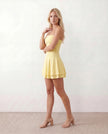 Mini Dress Women Party Strapless Tiered Ruched
