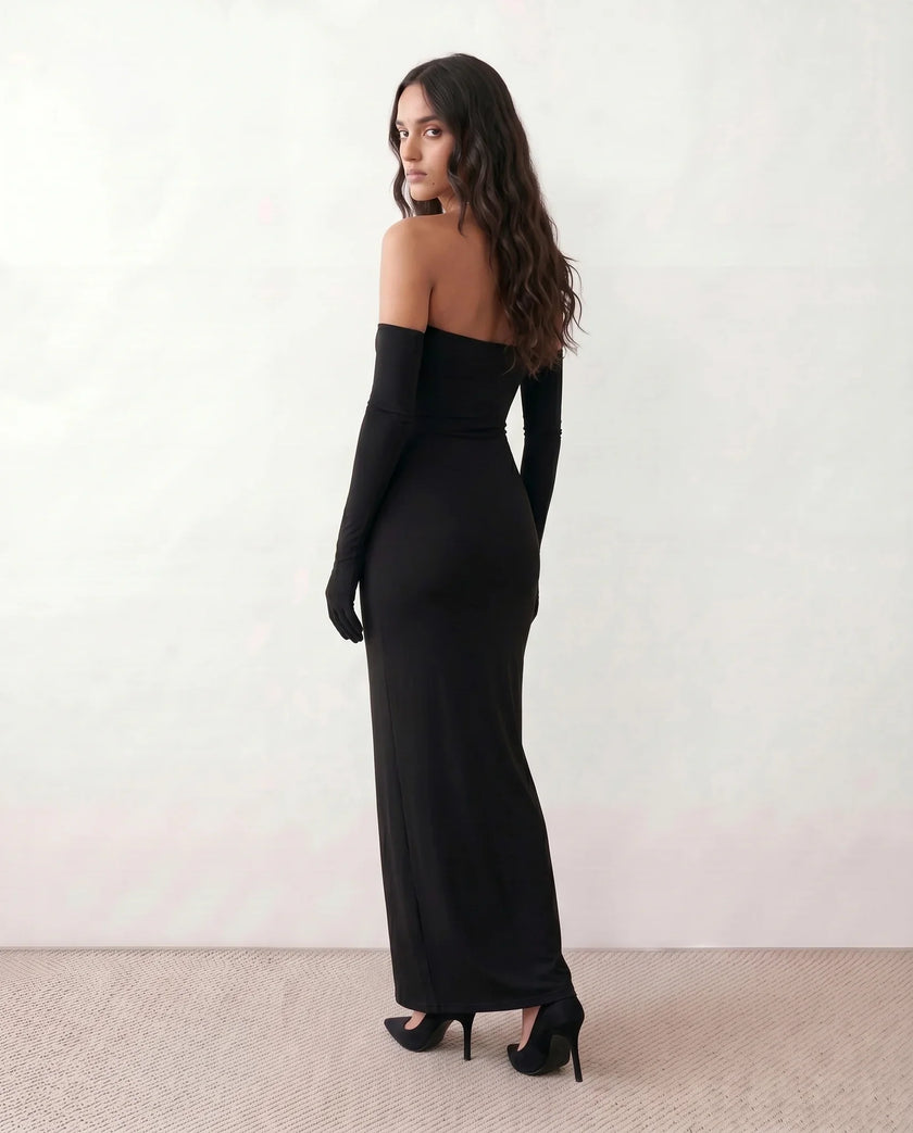 Maxi Dress Women Strapless Sweetheart Mermaid Floor Length Formal