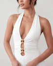 Maxi Dress Women Halter Plunge Backless Mermaid Party