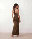 Halter Maxi Dress Women Cocktail Mermaid Sweetheart Backless