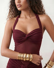 Halter Maxi Dress Women Cocktail Mermaid Sweetheart Backless