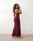 Halter Maxi Dress Women Cocktail Mermaid Sweetheart Backless