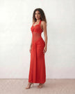 Halter Maxi Dress Women Cocktail Mermaid Sweetheart Backless