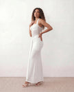 Halter Maxi Dress Women Cocktail Mermaid Sweetheart Backless