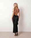 Maxi Dress Women Cowl Neck Backless Bodycon Cocktail