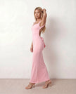 Maxi Dress Women Cowl Neck Backless Bodycon Cocktail