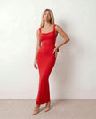 Maxi Dress Women Cowl Neck Backless Bodycon Cocktail