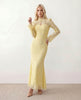 Lace Maxi Dress Women, Wedding Guest Mermaid Corset Long Sleeve