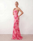 Maxi Dress Women Sweetheart Corset Floral Appliqué Mermaid